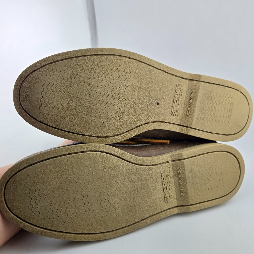 Sperry Top-Sider Men's Brown Leather Boat Loafers Size 8M - Picture 10 of 16